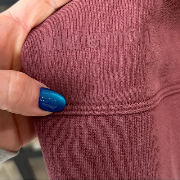 Lululemon crewneck Perfectly Oversized Brier Rose brick rust sweatshirt top - Picture 3 of 6